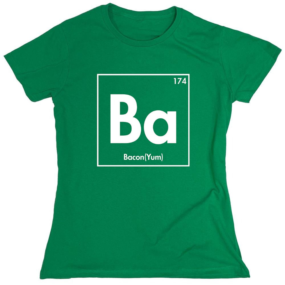 Funny T-Shirts design "174 Ba Bacon Yum - Womens"