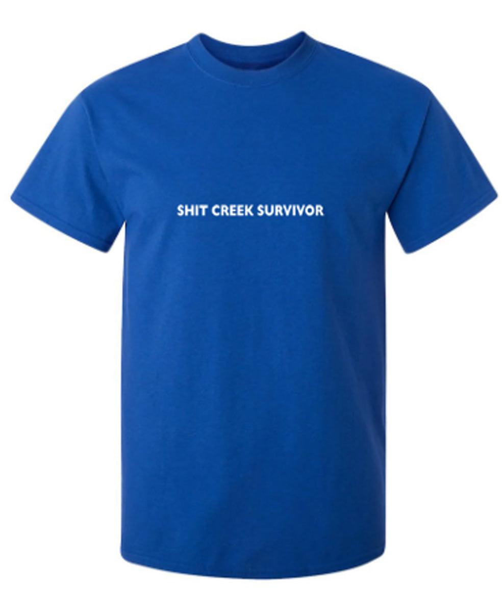 Funny T-Shirts design "Shit Creek Survivor"