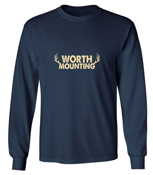Funny T-Shirts design "Worth Mounting T-Shirt - Long Sleeve"