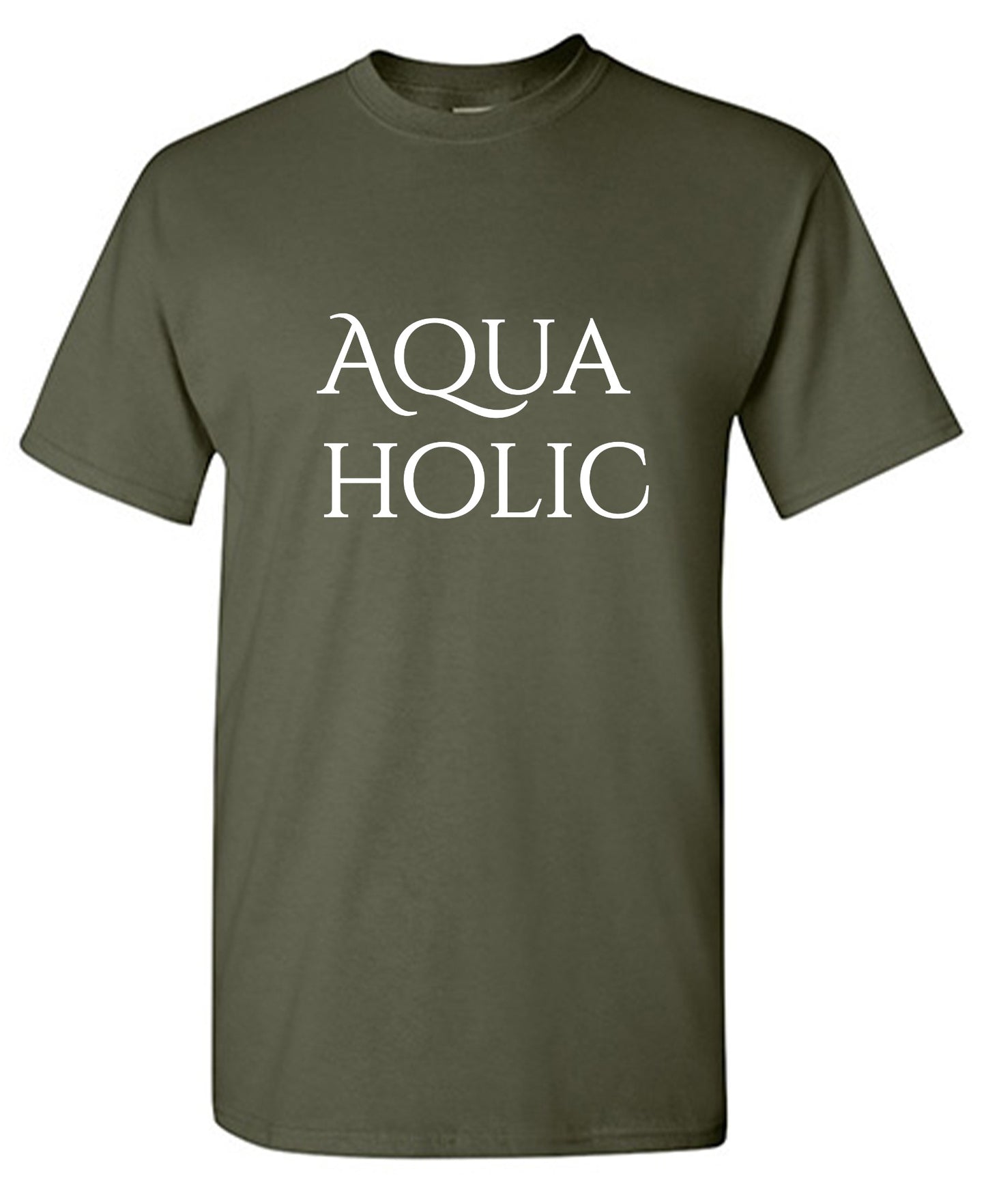 Funny T-Shirts design "Aqua Holic"