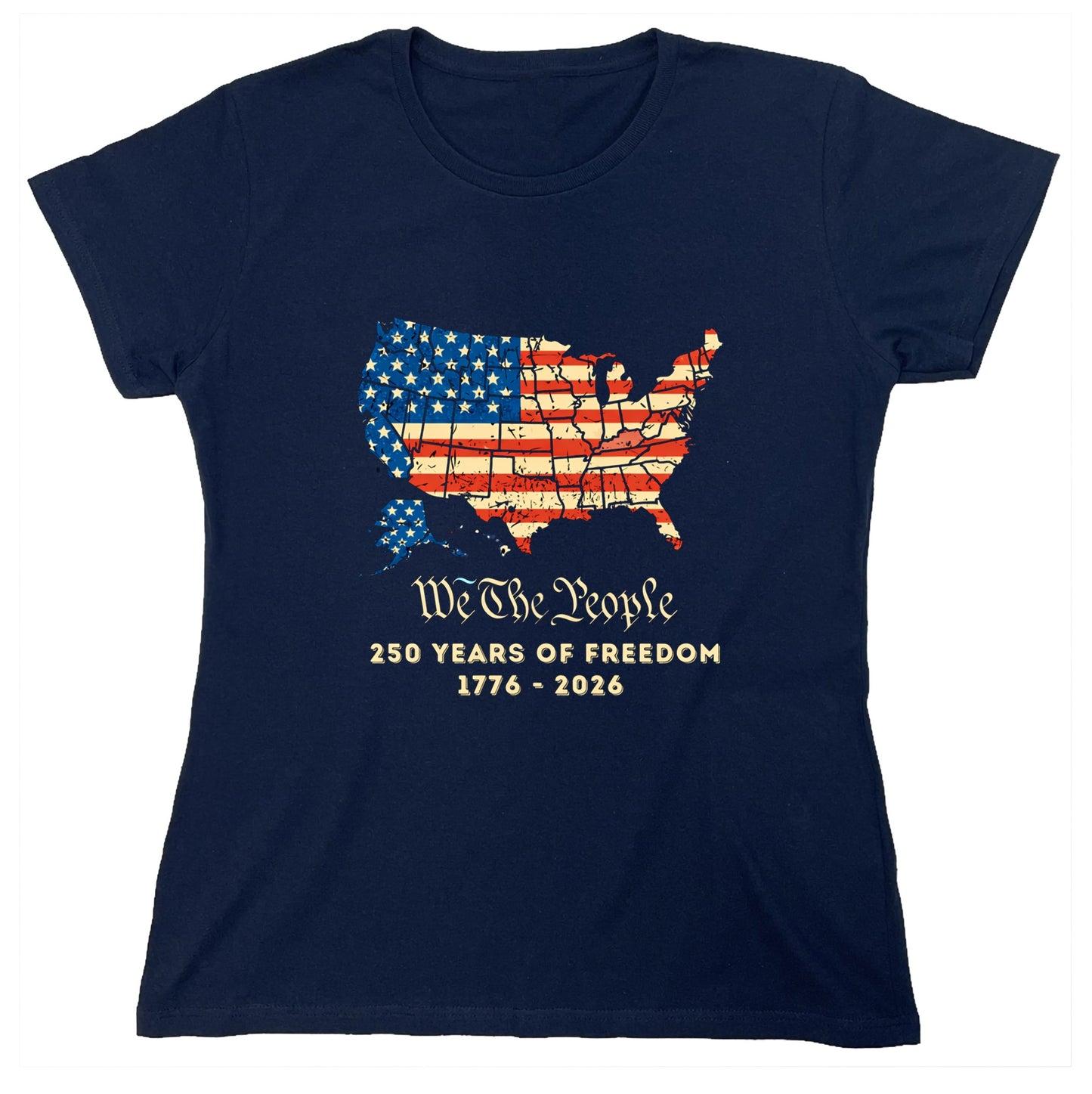We the People, American Map Independence Day Shirts