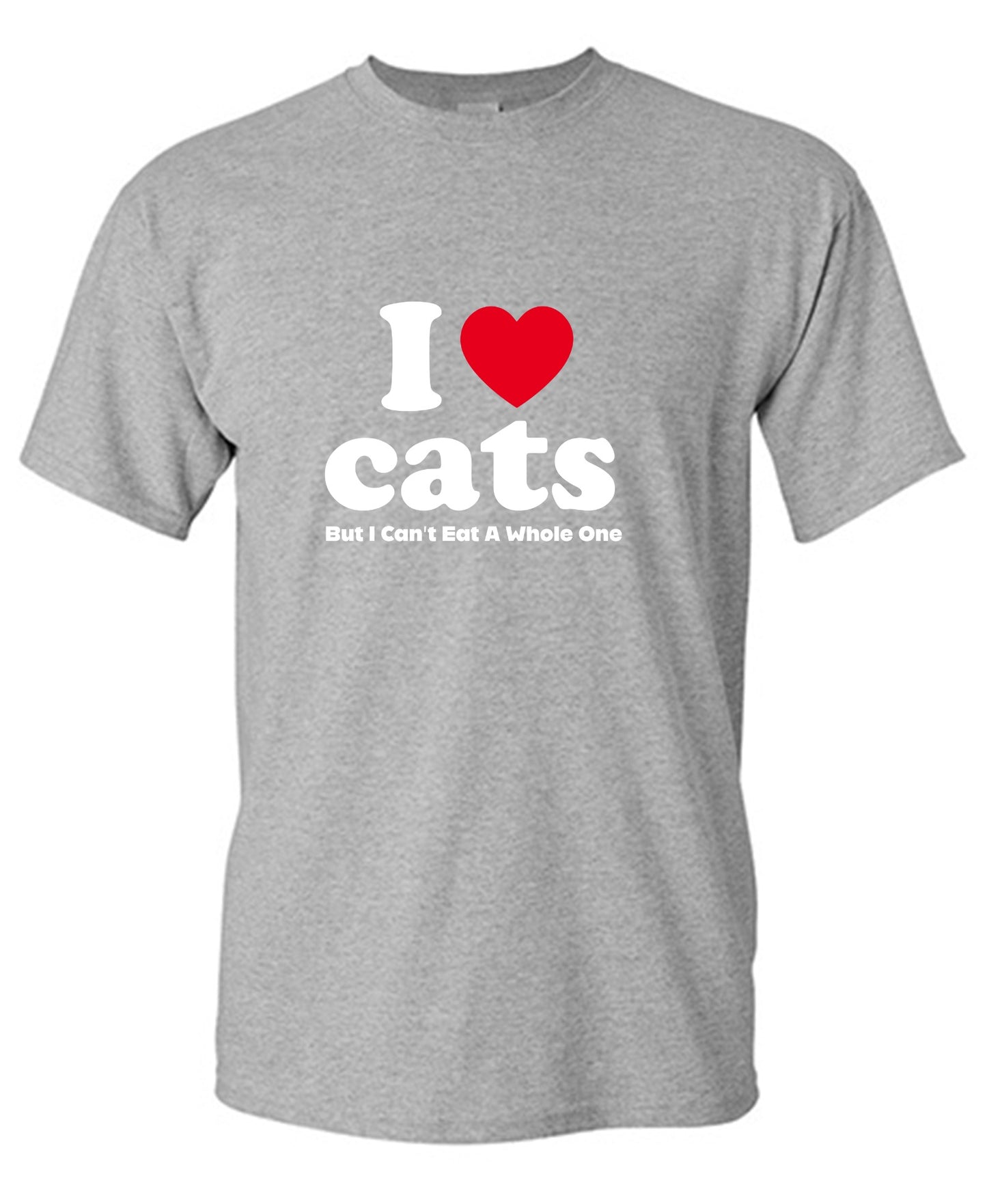 Funny T-Shirts design "I Loves Cats But I Can't Eat A Whole One"