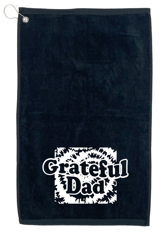 Greatful Dad, Golf Towel - Funny T Shirts & Graphic Tees