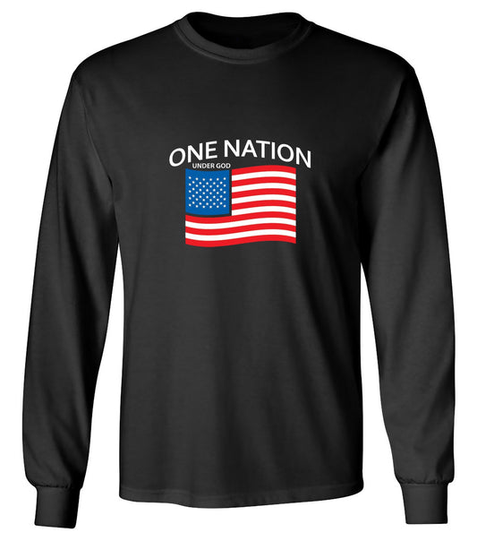 Funny T-Shirts design "One Nation Under God. - Long Sleeve"