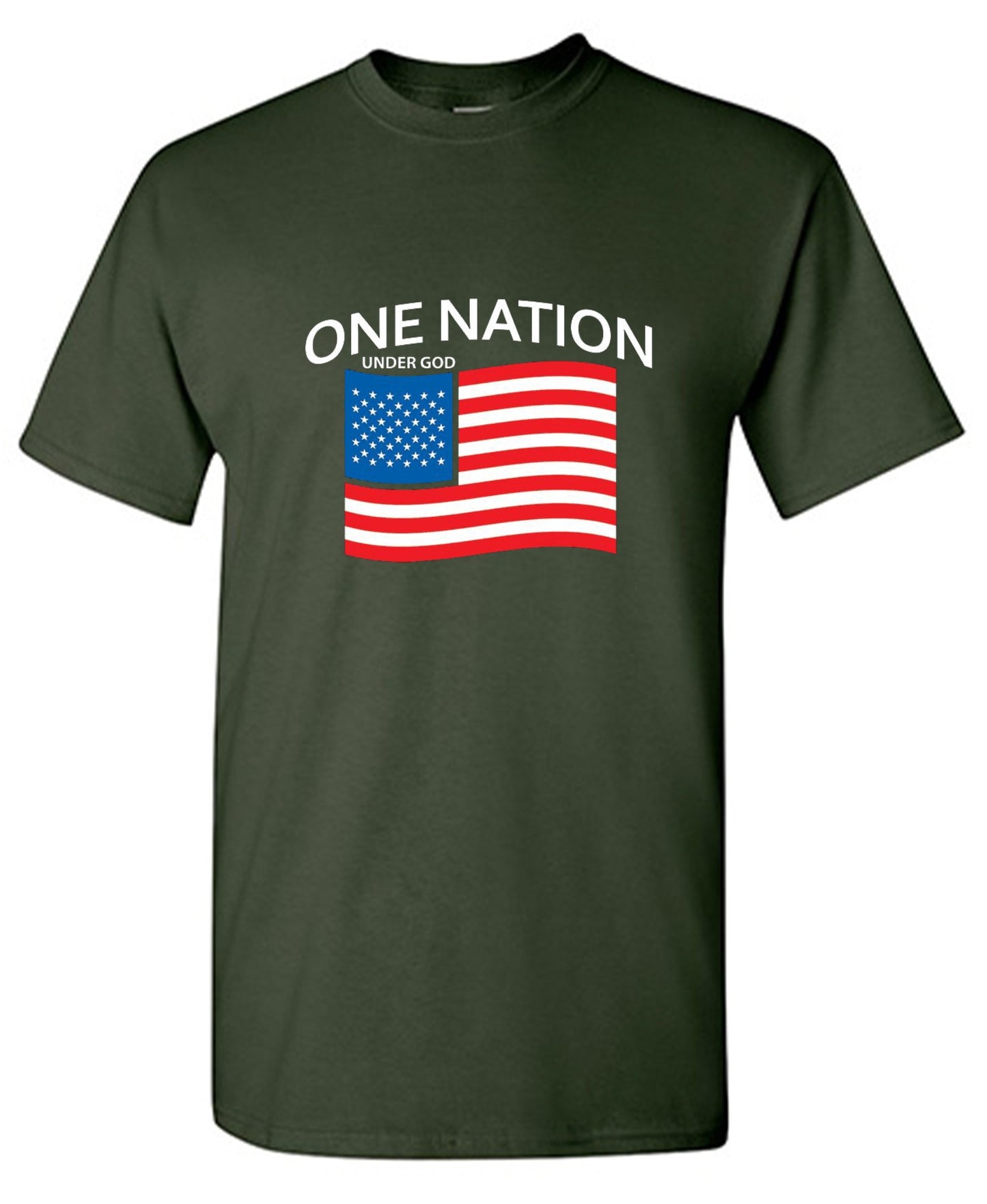 Funny T-Shirts design "One Nation Under God."