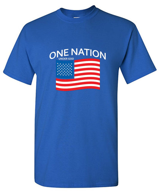Funny T-Shirts design "One Nation Under God."