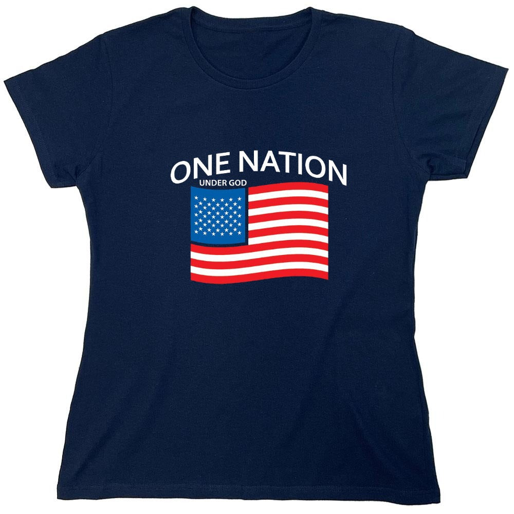 Funny T-Shirts design "One Nation Under God. - Womens"