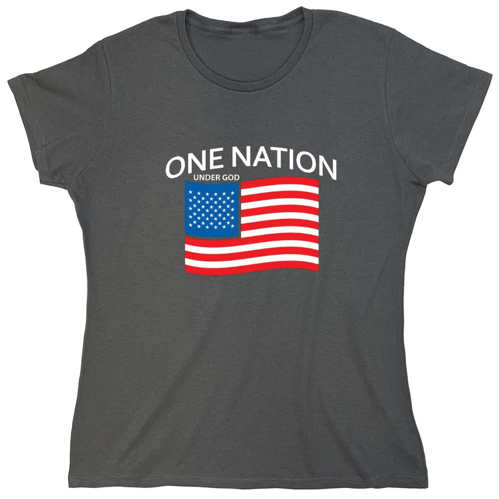 Funny T-Shirts design "One Nation Under God. - Womens"