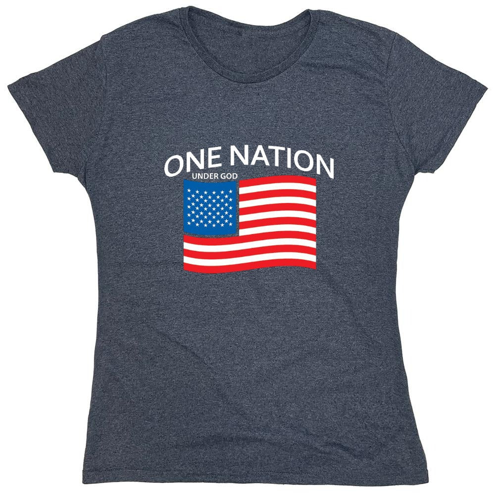 Funny T-Shirts design "One Nation Under God. - Womens"