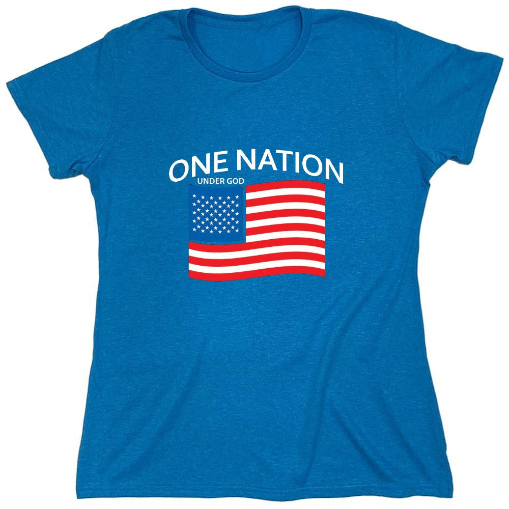 Funny T-Shirts design "One Nation Under God. - Womens"