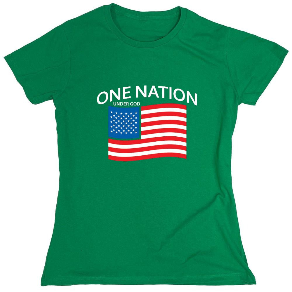 Funny T-Shirts design "One Nation Under God. - Womens"