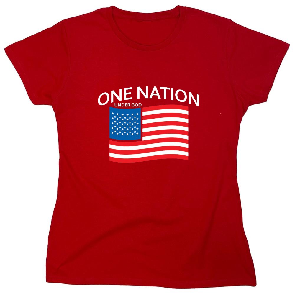 Funny T-Shirts design "One Nation Under God. - Womens"