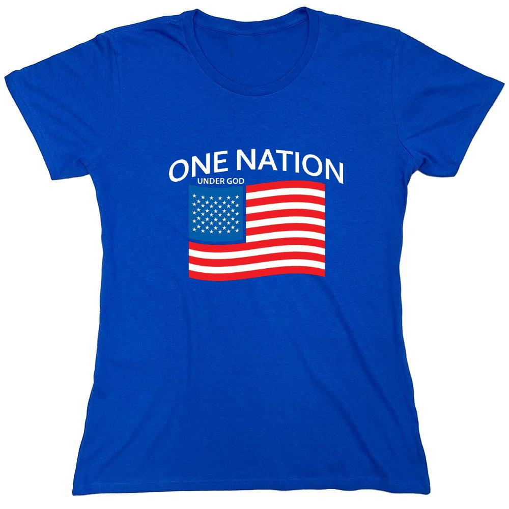 Funny T-Shirts design "One Nation Under God. - Womens"