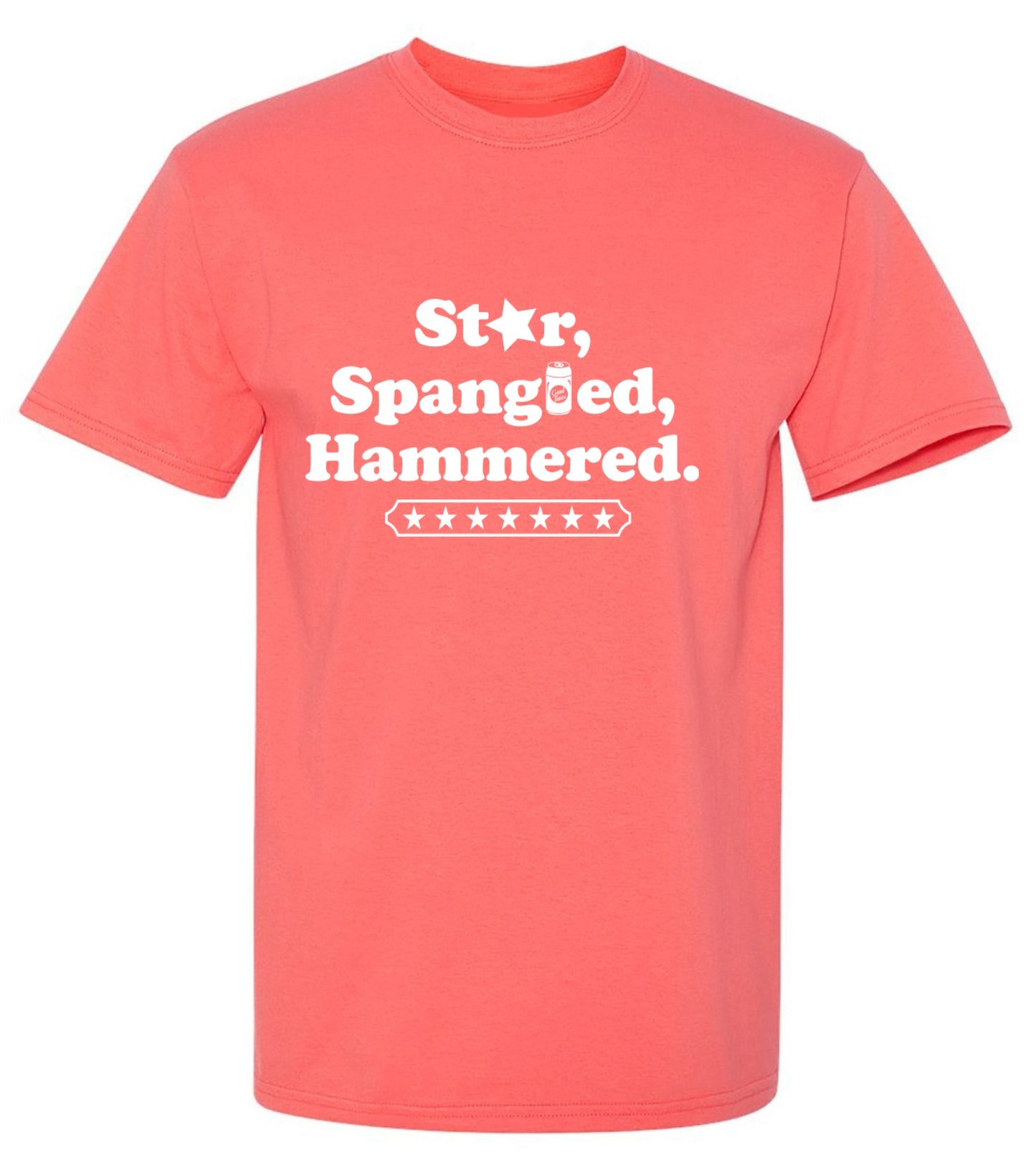Funny T-Shirts design "Star Spangled Hammered - Funny Patriotic Shirt"