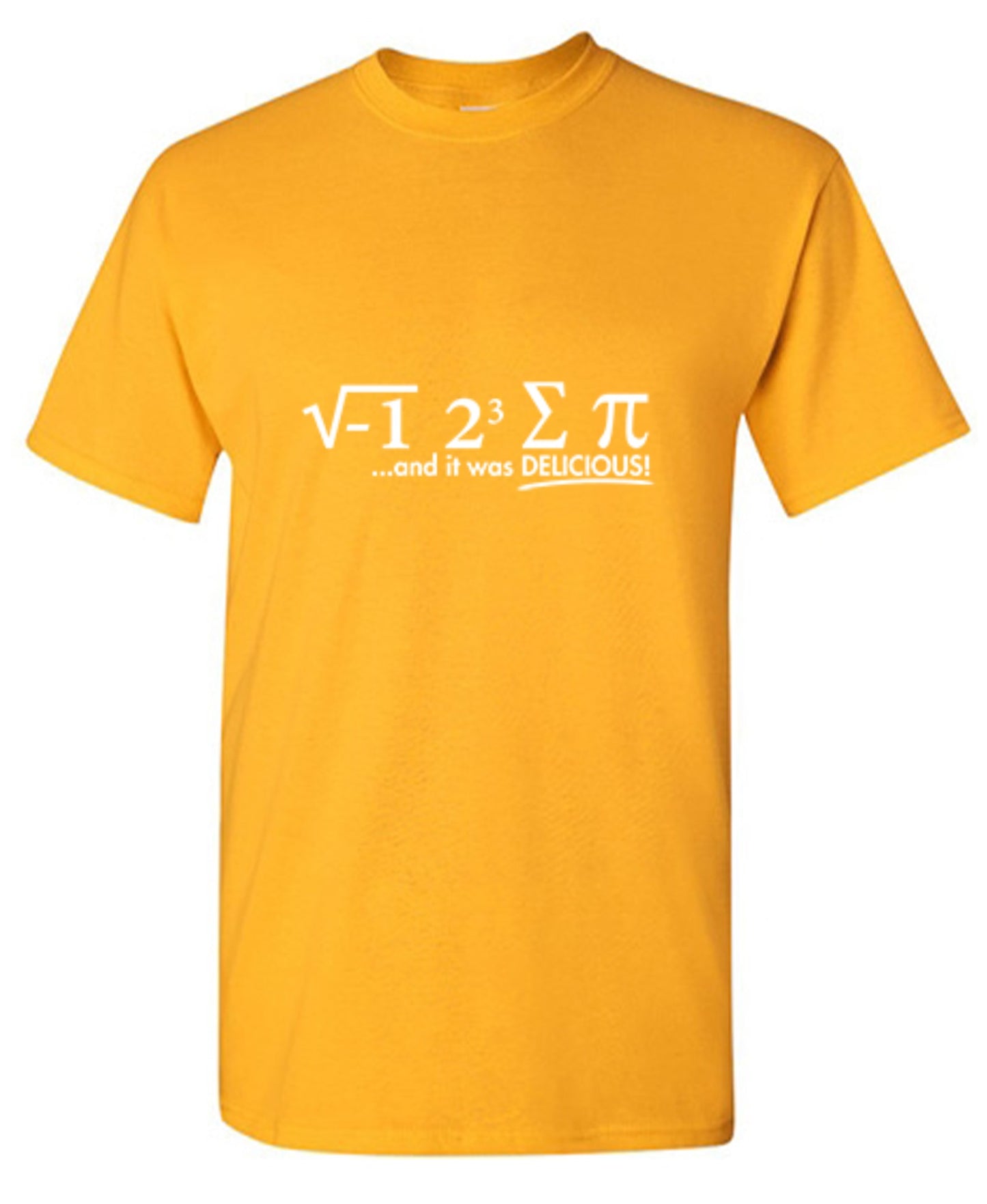 Funny T-Shirts design "I Ate Some Pi ...And It Was Delicious! T-Shirt"
