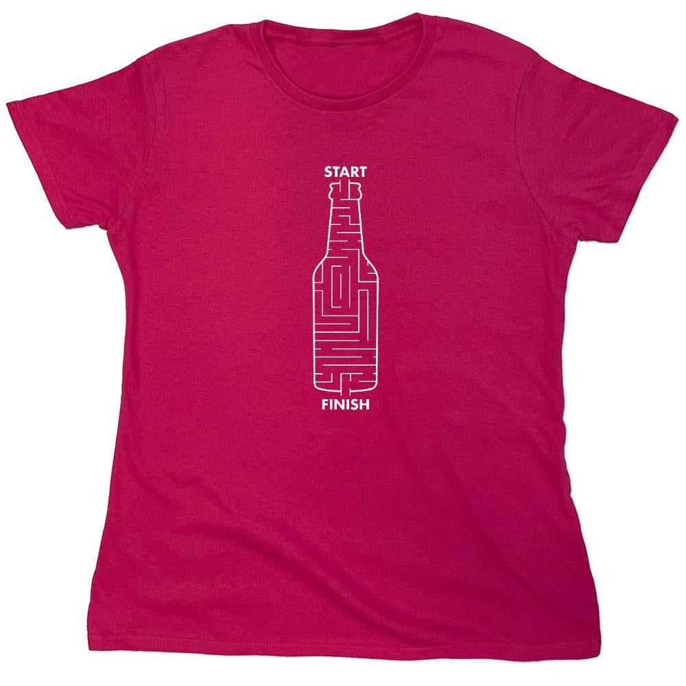 Funny T-Shirts design "Beer Maze T-Shirt - Womens"