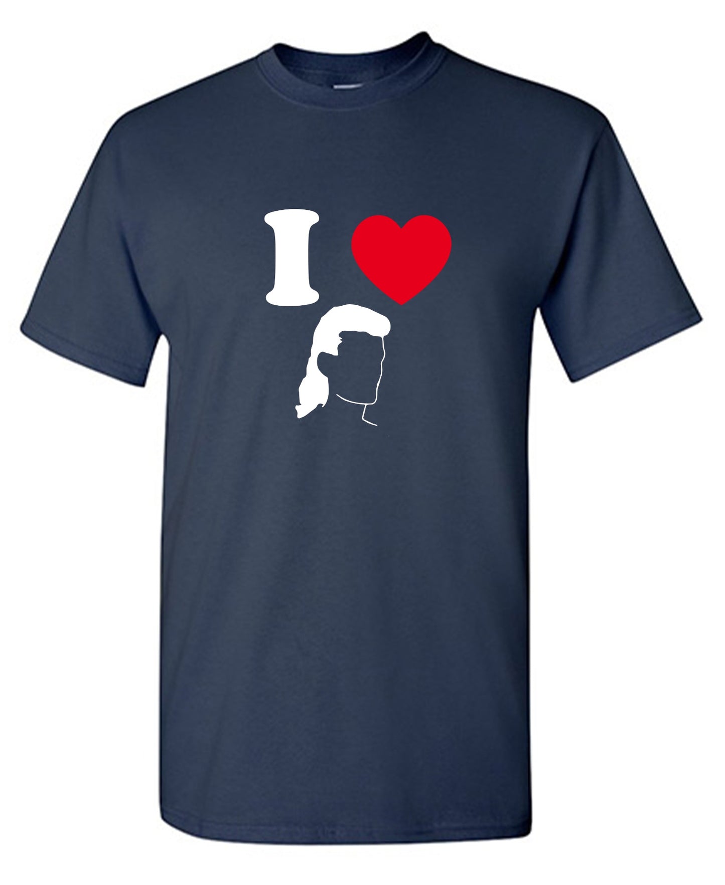 Funny T-Shirts design "I Love Mullets"