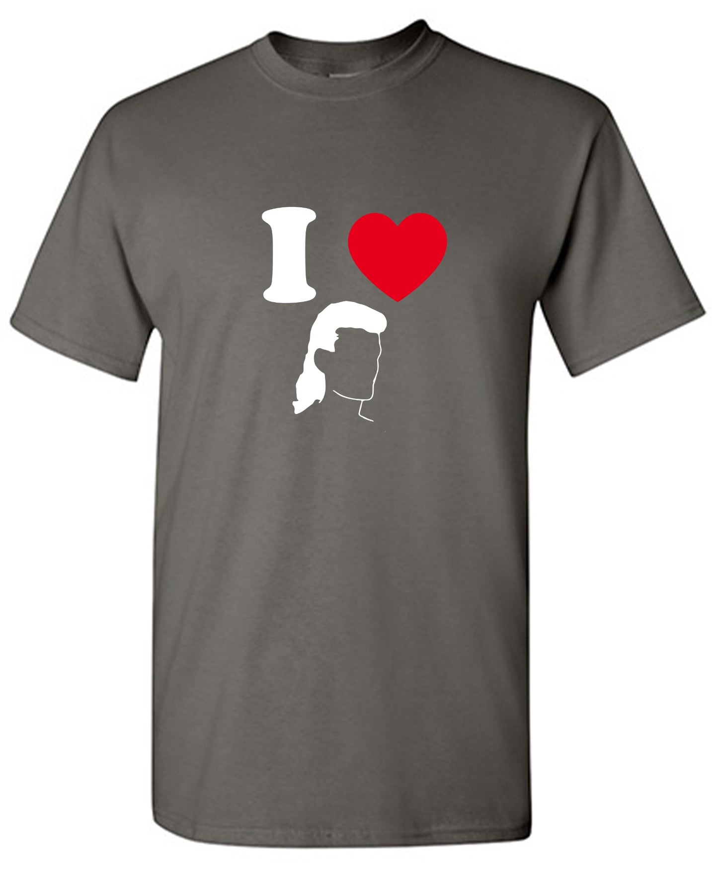 Funny T-Shirts design "I Love Mullets"