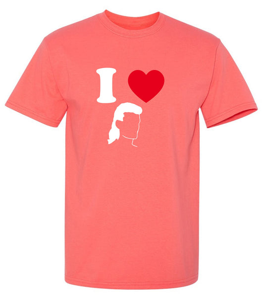 Funny T-Shirts design "I Love Mullets"