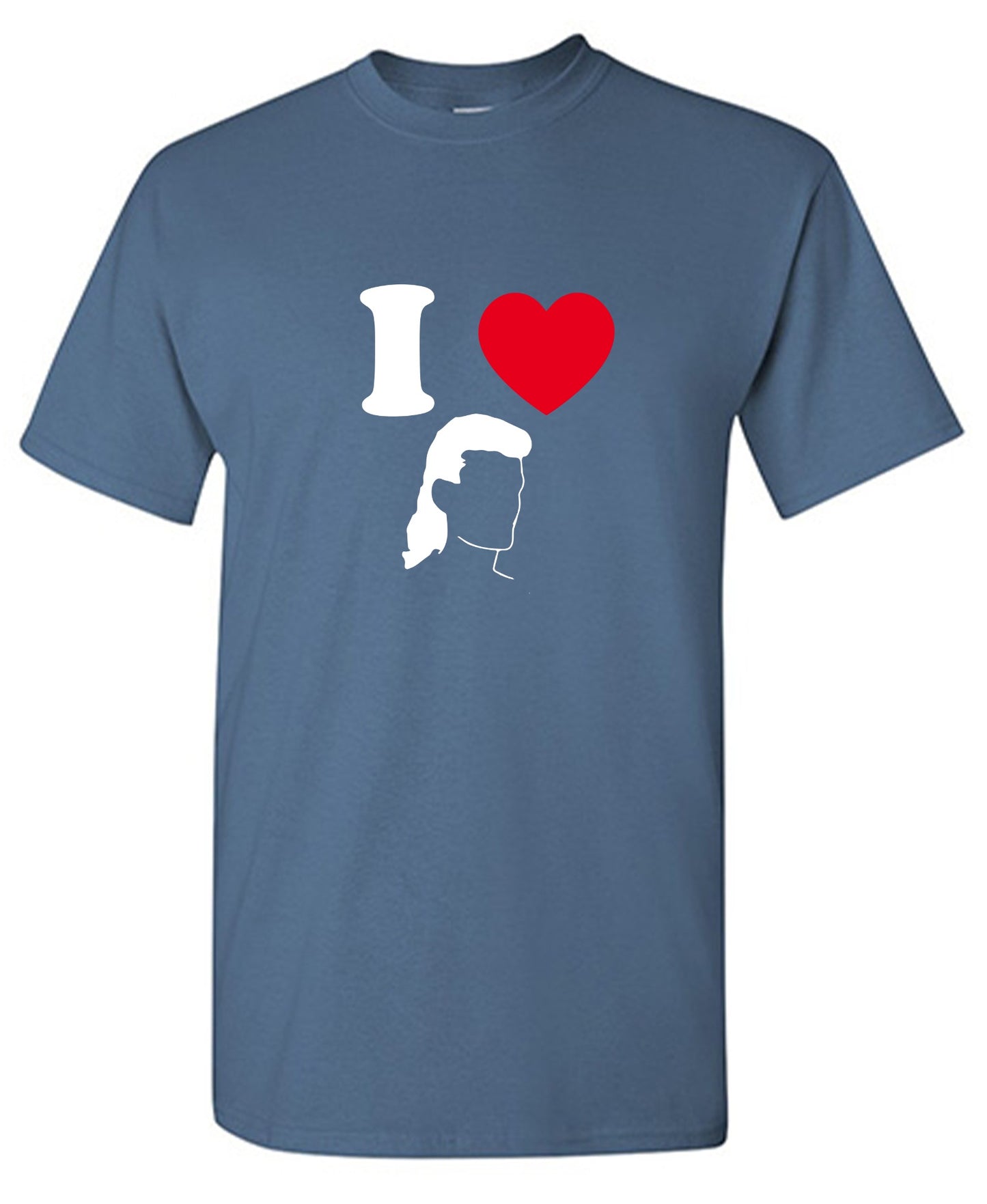Funny T-Shirts design "I Love Mullets"
