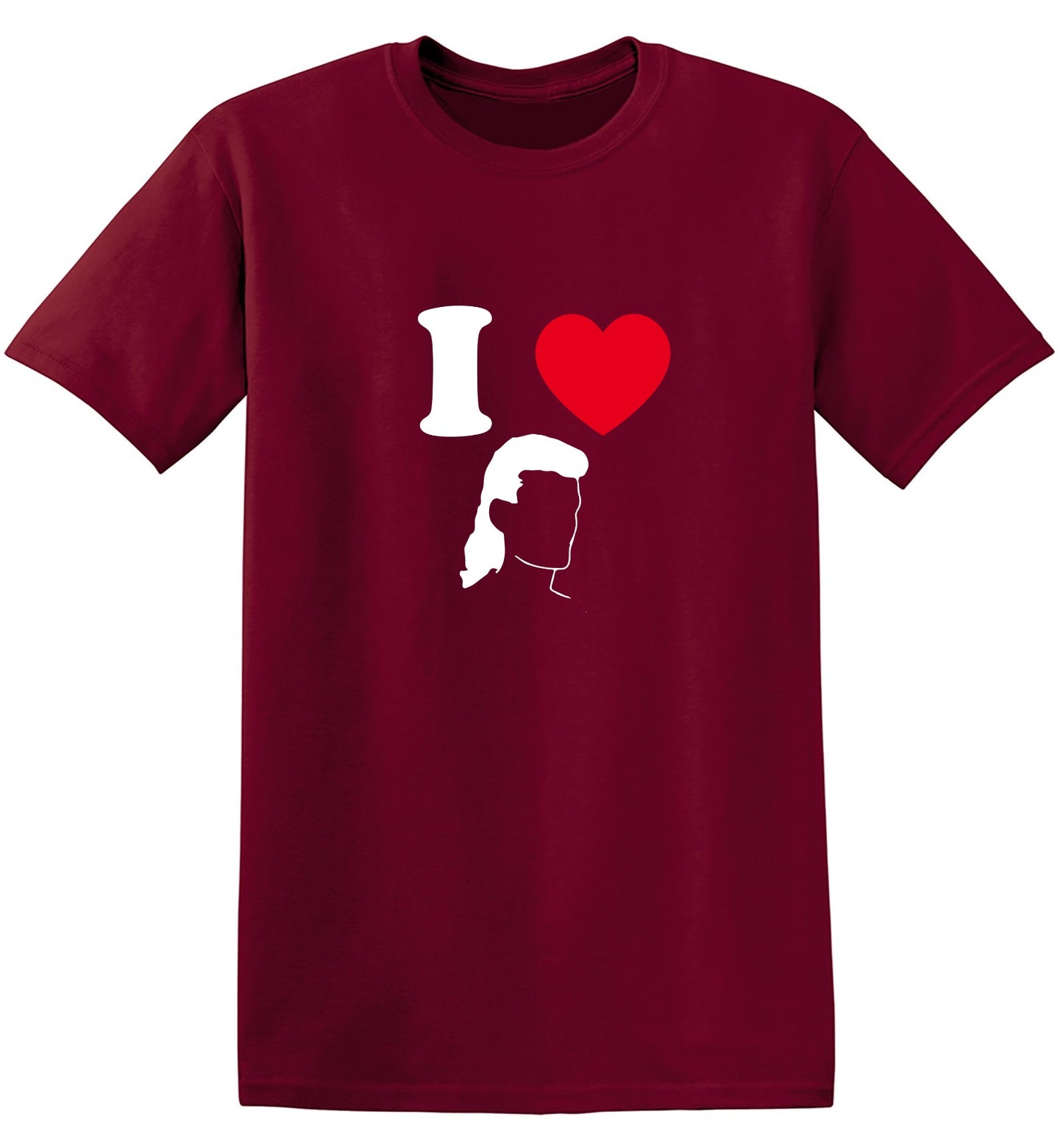 Funny T-Shirts design "I Love Mullets"