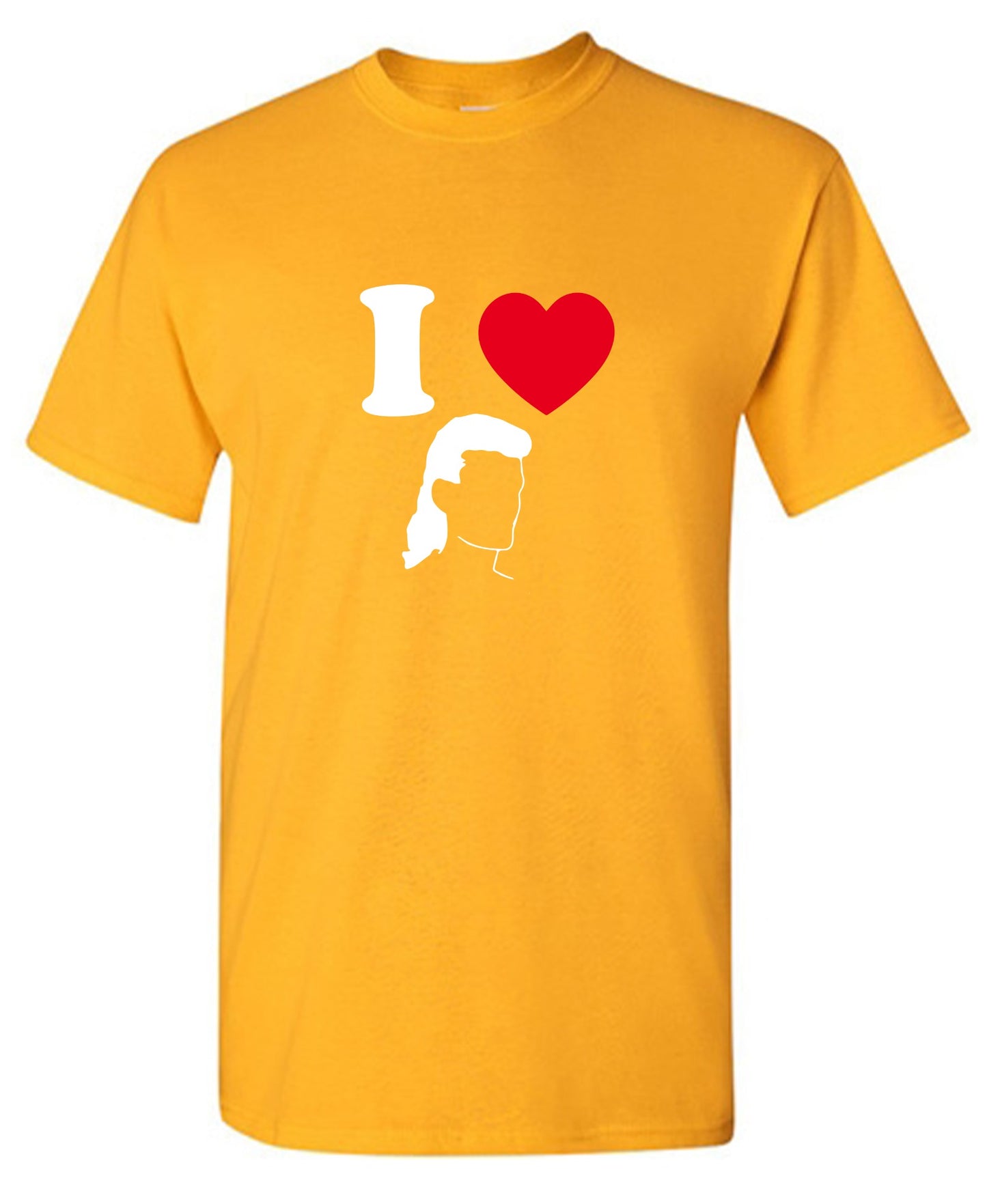 Funny T-Shirts design "I Love Mullets"