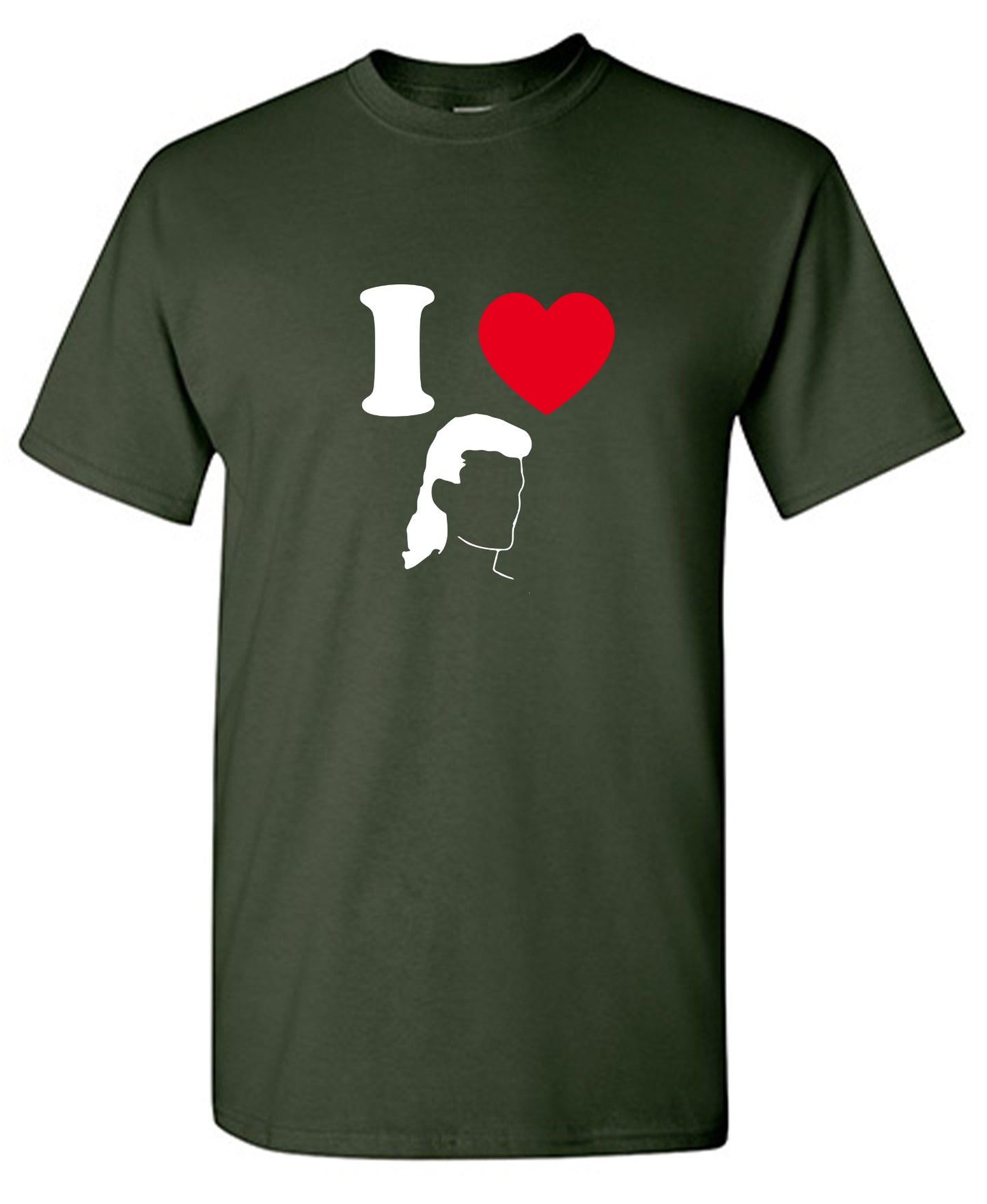 Funny T-Shirts design "I Love Mullets"