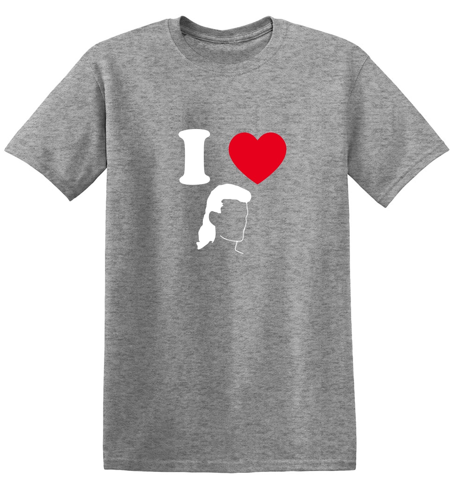 Funny T-Shirts design "I Love Mullets"