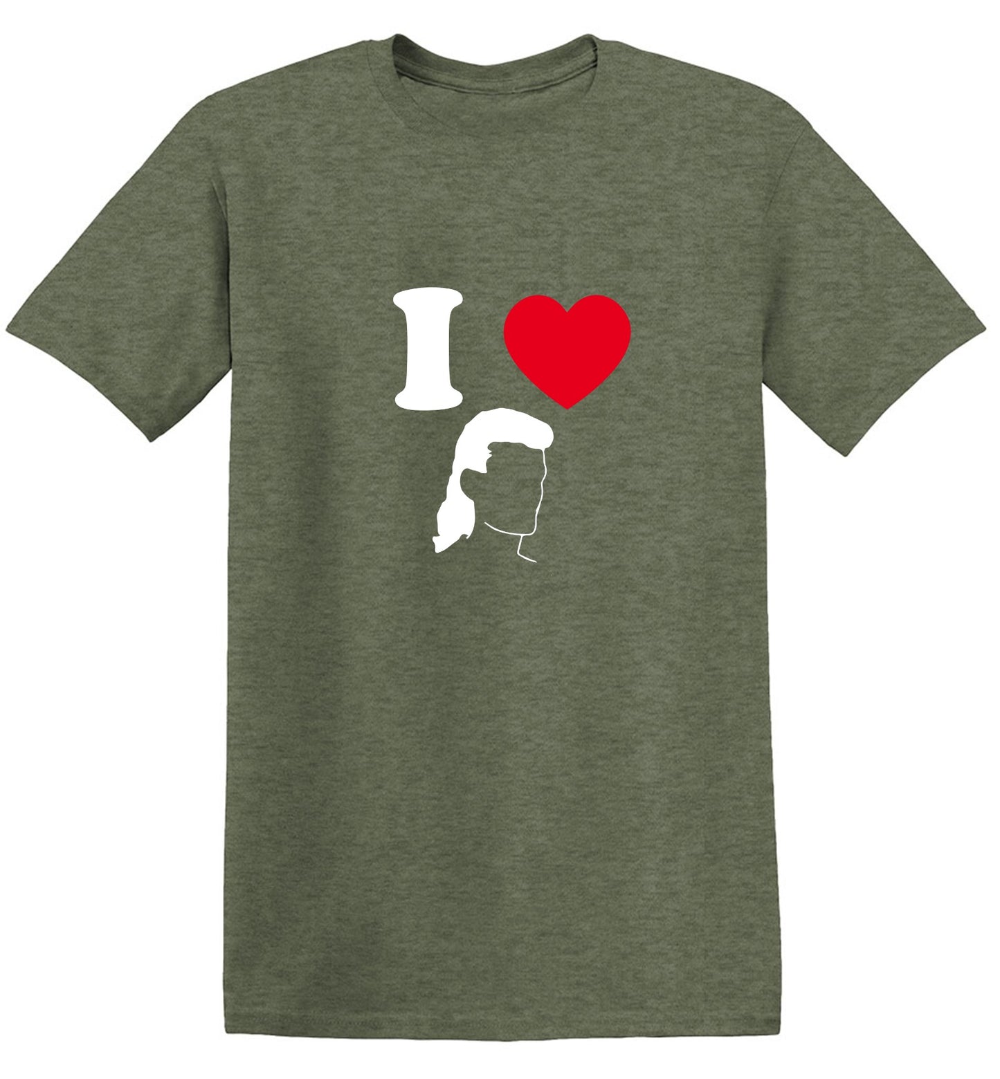 Funny T-Shirts design "I Love Mullets"