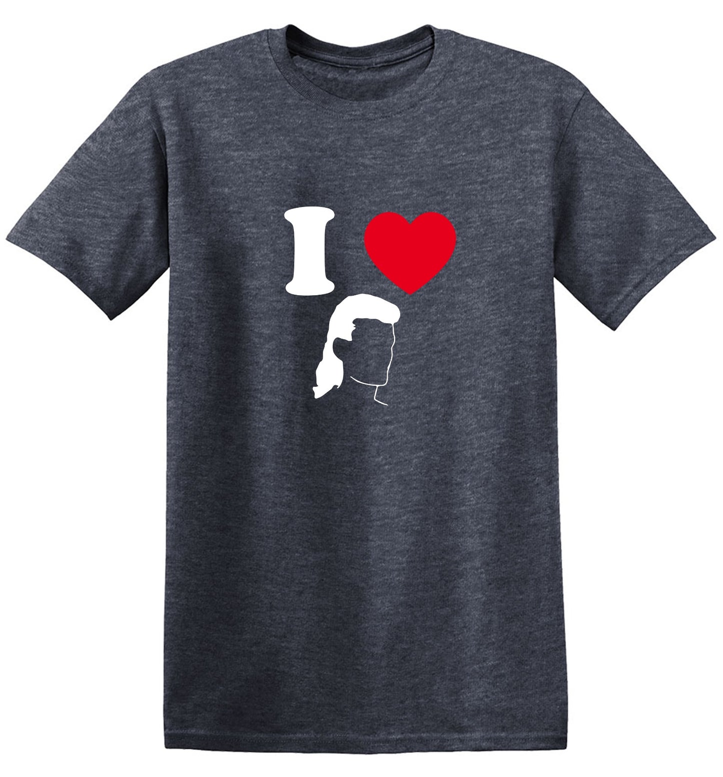 Funny T-Shirts design "I Love Mullets"