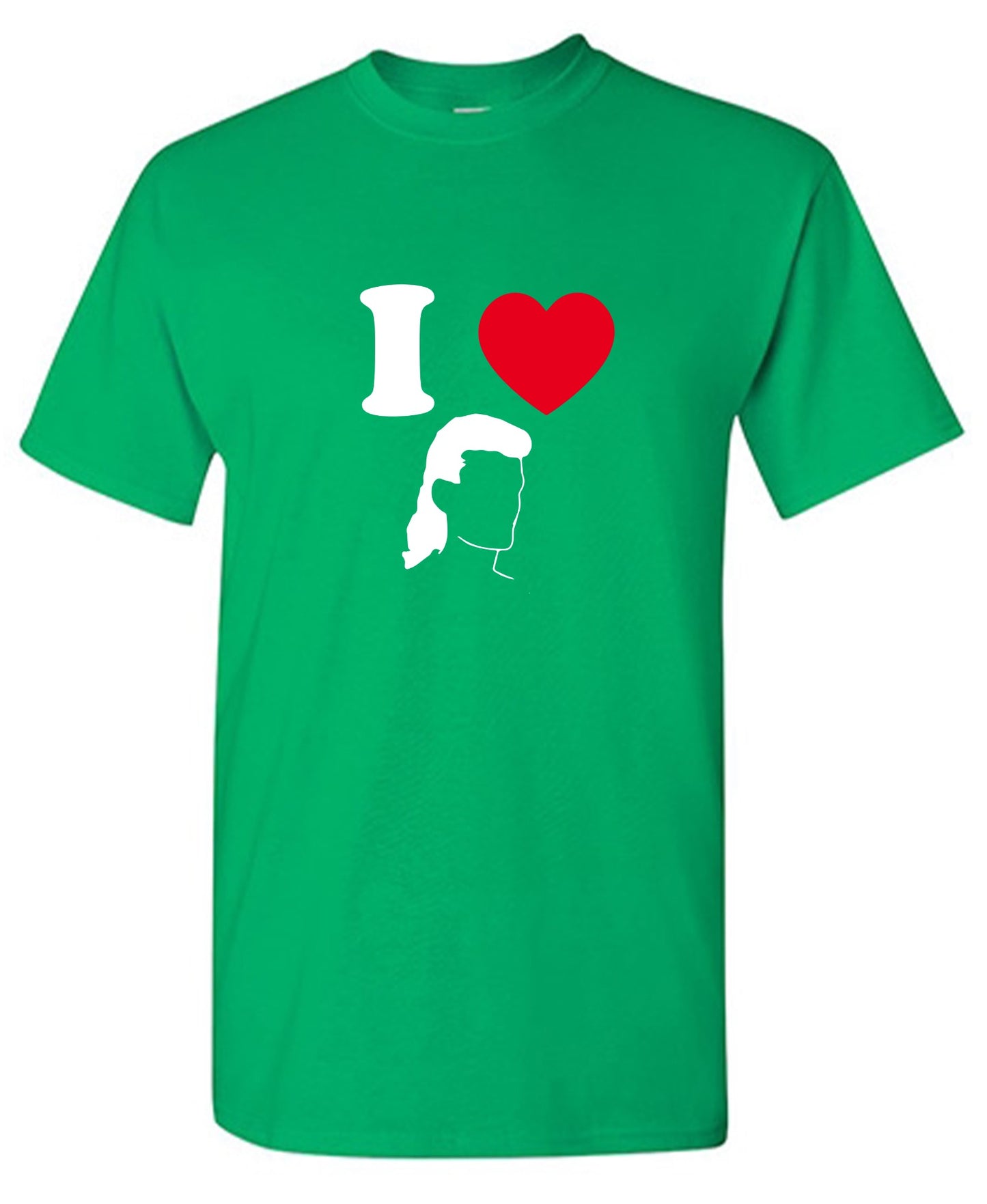 Funny T-Shirts design "I Love Mullets"