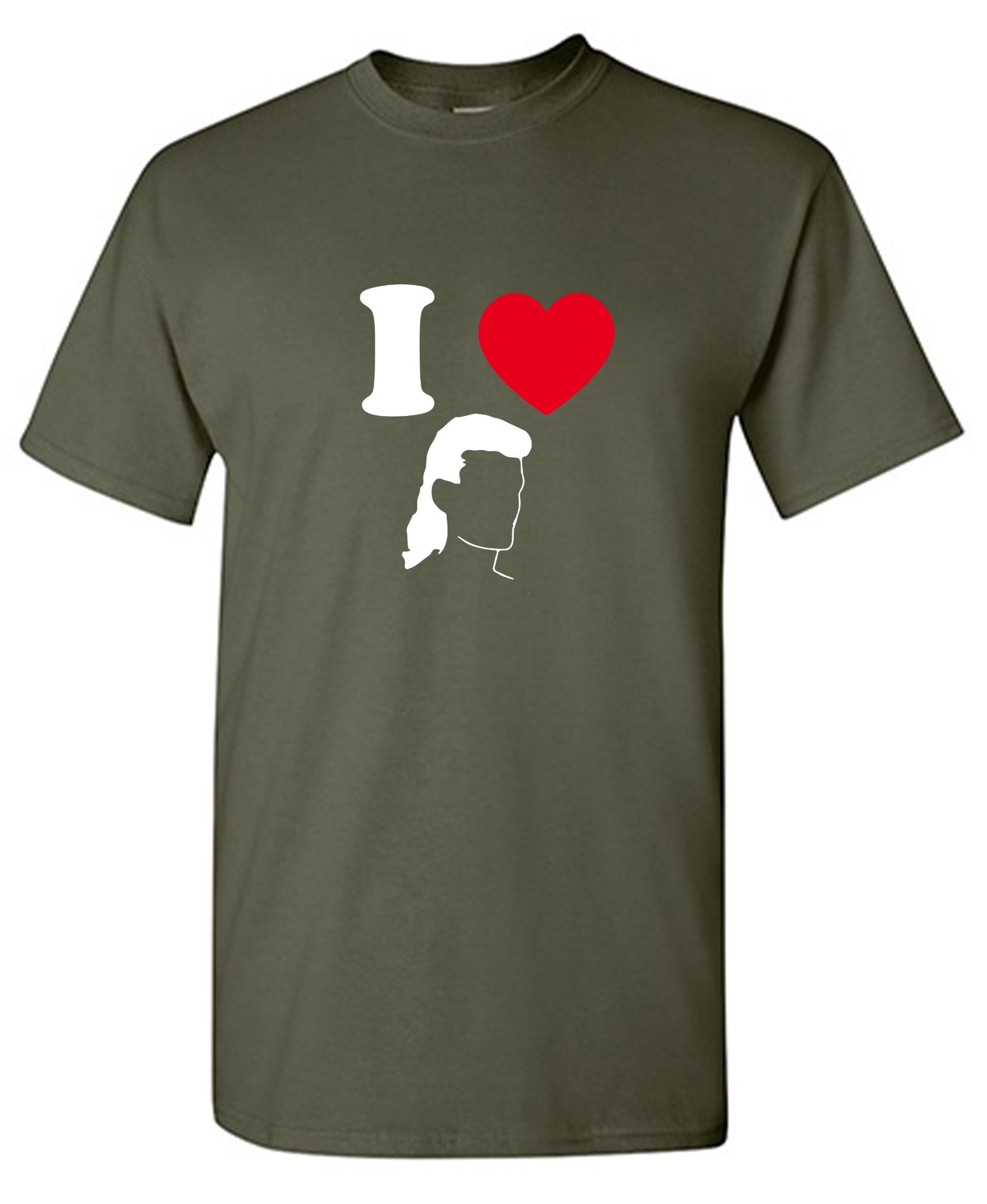 Funny T-Shirts design "I Love Mullets"