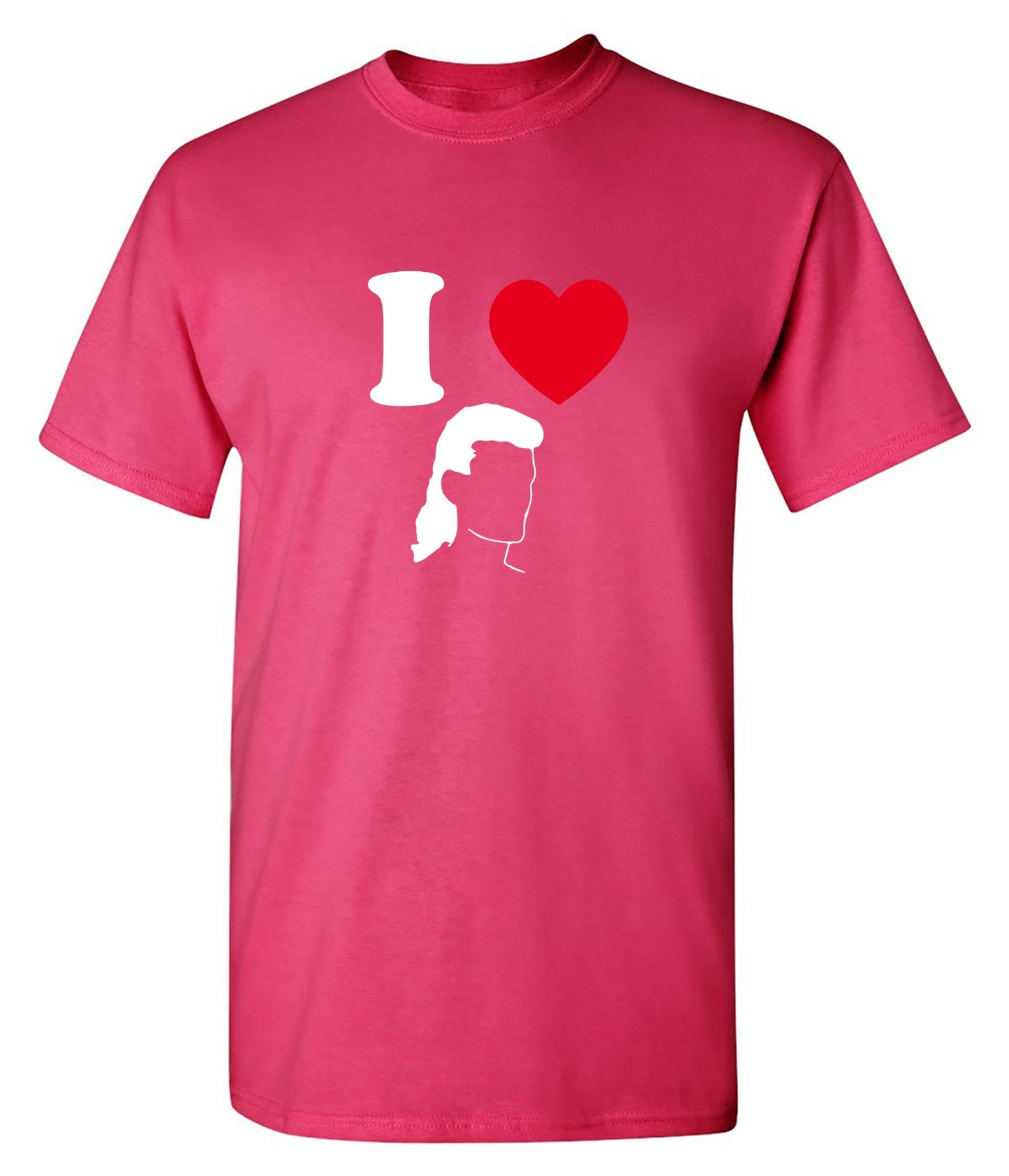 Funny T-Shirts design "I Love Mullets"