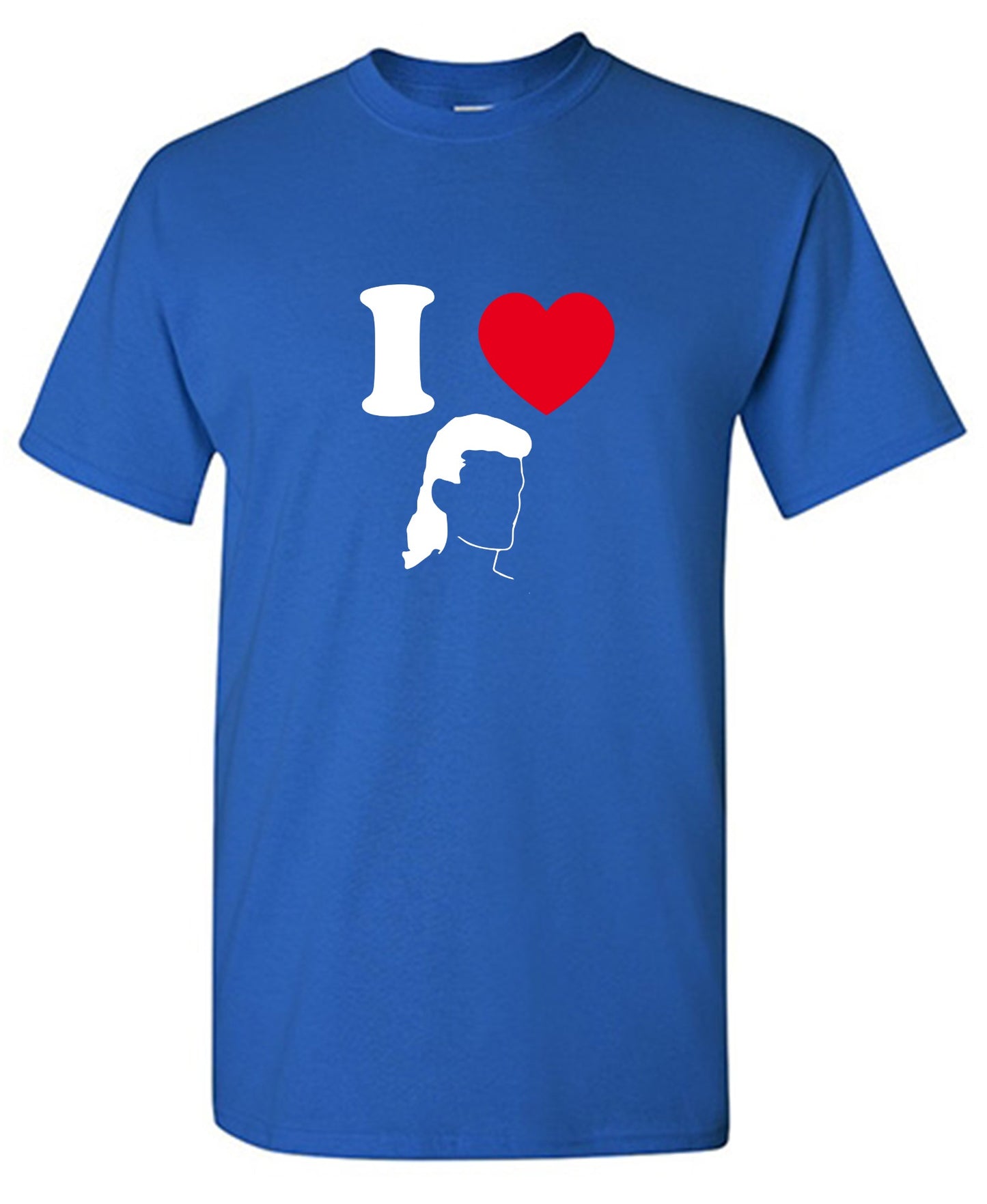Funny T-Shirts design "I Love Mullets"
