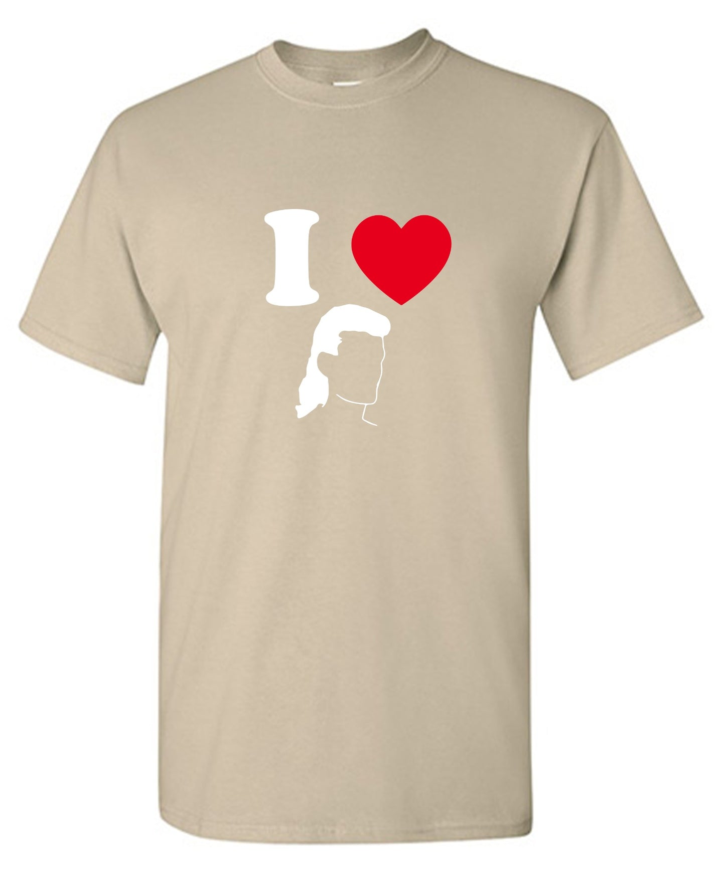 Funny T-Shirts design "I Love Mullets"