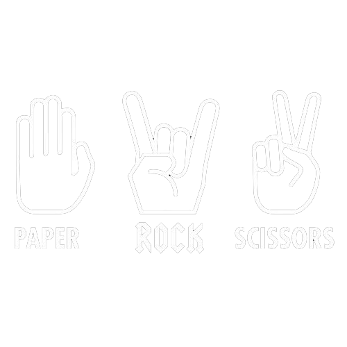 Funny T-Shirts design "Paper Rock Scissors Sign Language"
