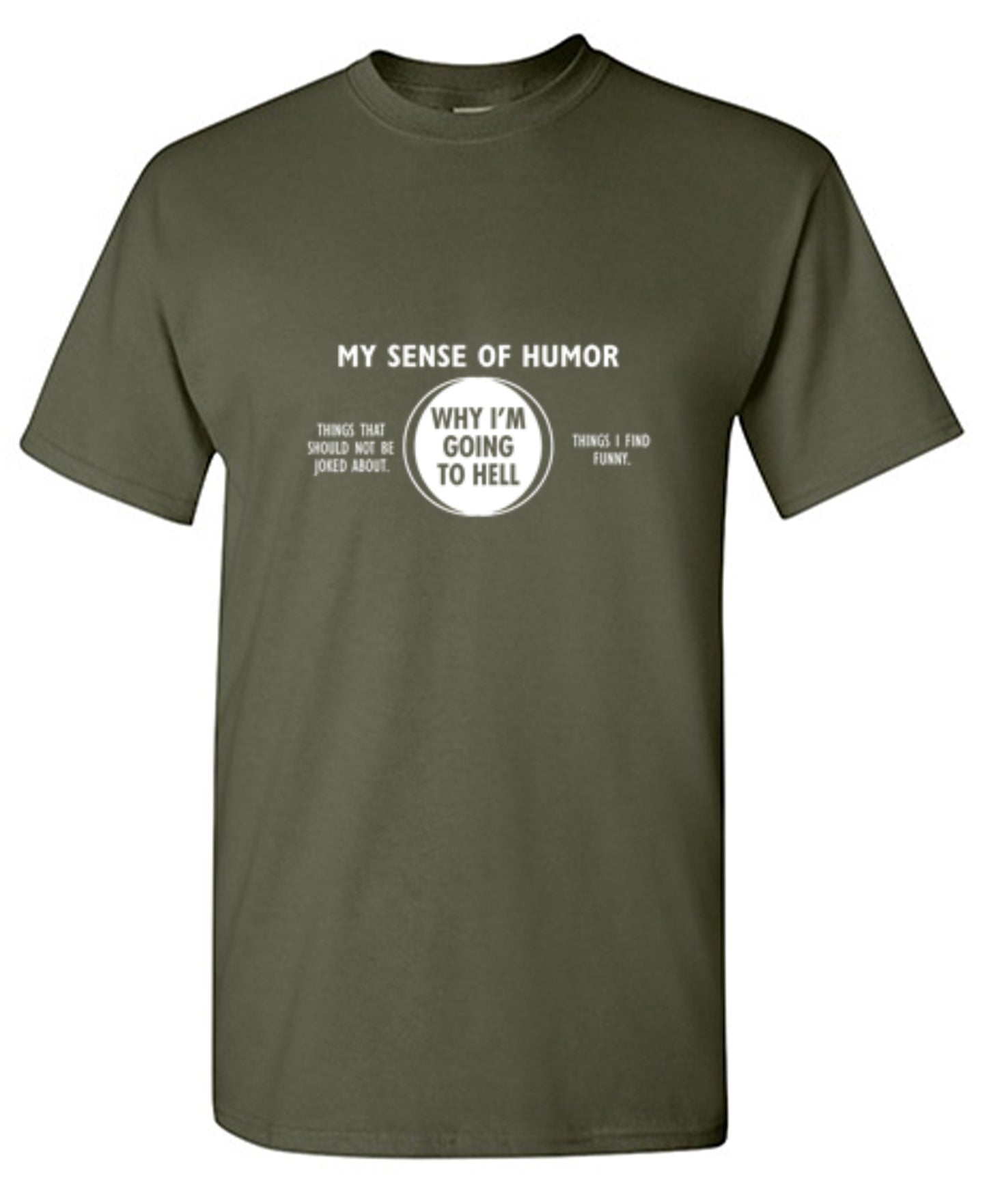 Funny T-Shirts design "Why I'm Going To Hell"