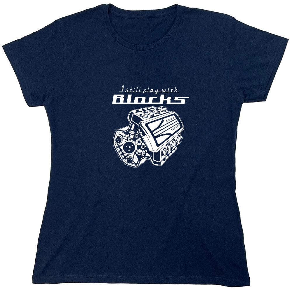 Funny T-Shirts design "PLAY BLOCKS - Womens"