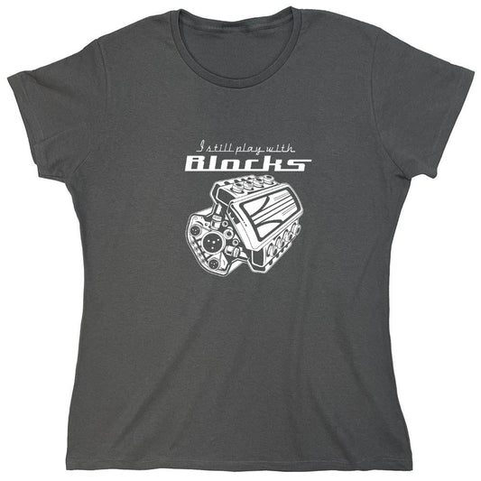 Funny T-Shirts design "PLAY BLOCKS - Womens"