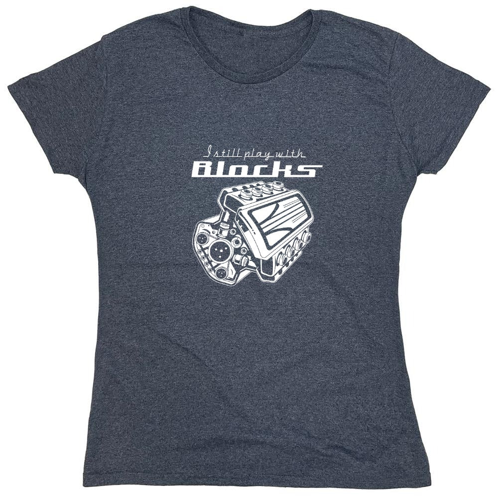 Funny T-Shirts design "PLAY BLOCKS - Womens"