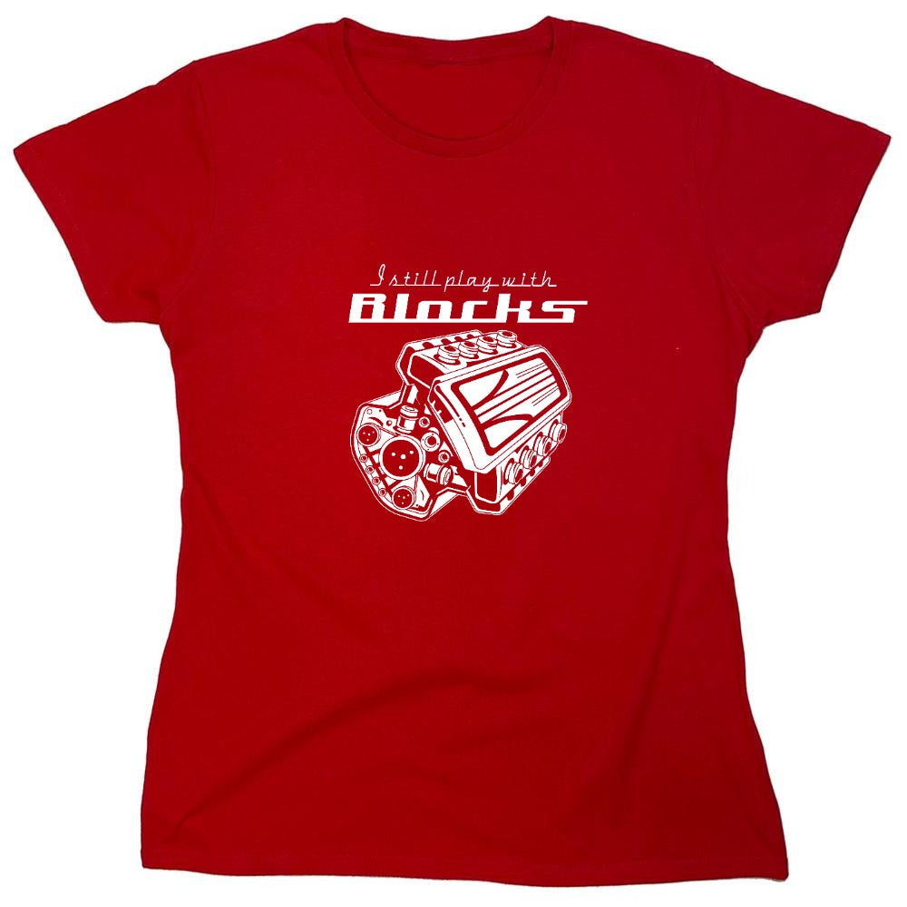Funny T-Shirts design "PLAY BLOCKS - Womens"
