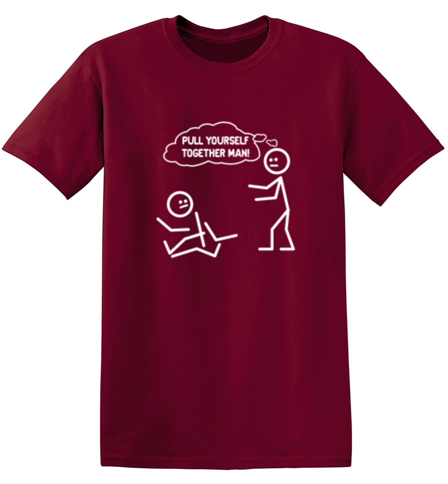 Funny T-Shirts design "Pull Yourself Together Man"