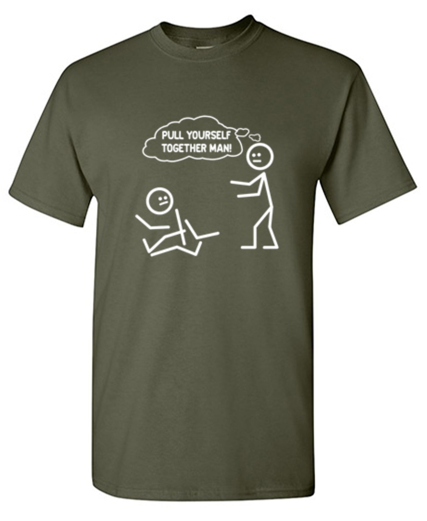 Funny T-Shirts design "Pull Yourself Together Man"