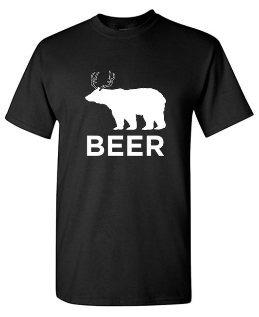 Funny T-Shirts design "Beer Animal Graphic T-Shirt - Tall Tee"