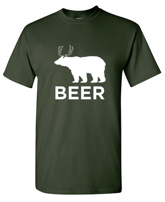 Funny T-Shirts design "Beer Animal Graphic T-Shirt"
