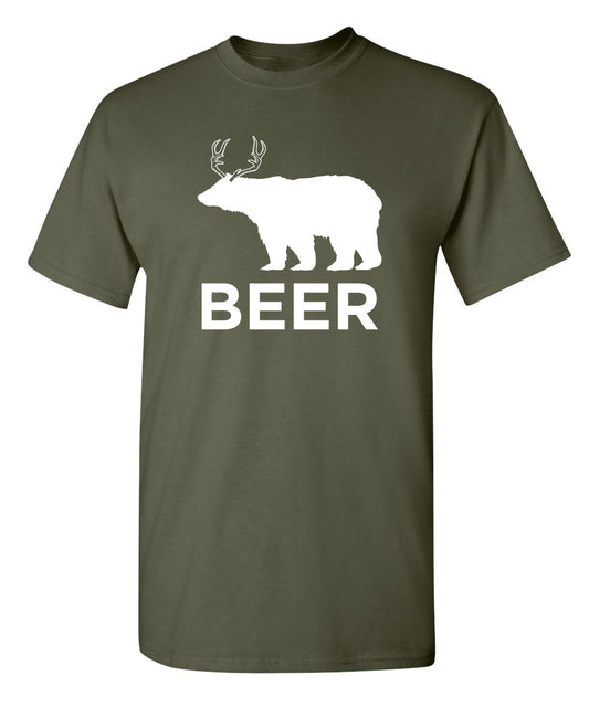 Funny T-Shirts design "Beer Animal Graphic Tee"