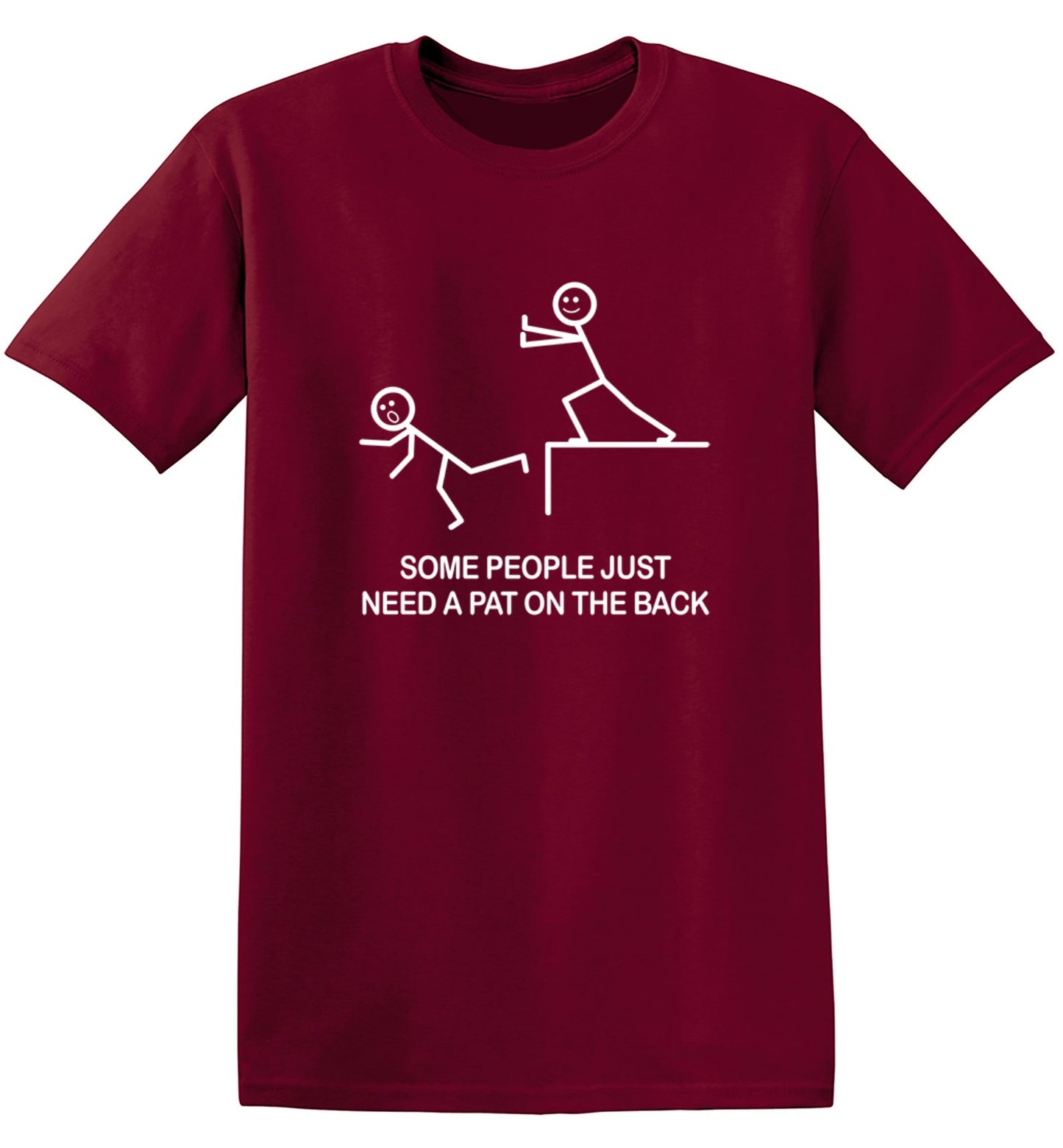 Funny T-Shirts design "Some People Just Need A Pat On The Back"