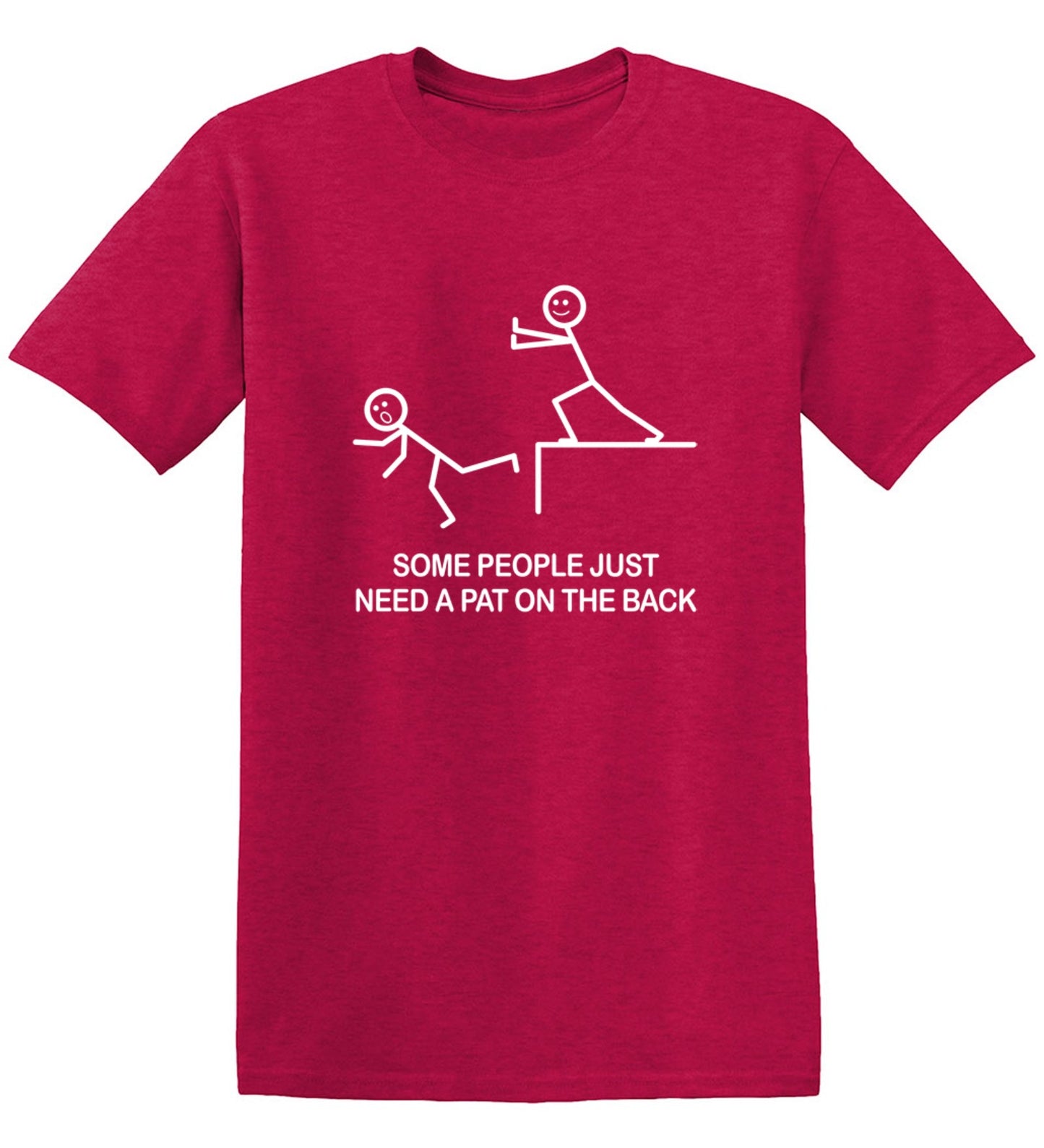 Funny T-Shirts design "Some People Just Need A Pat On The Back"