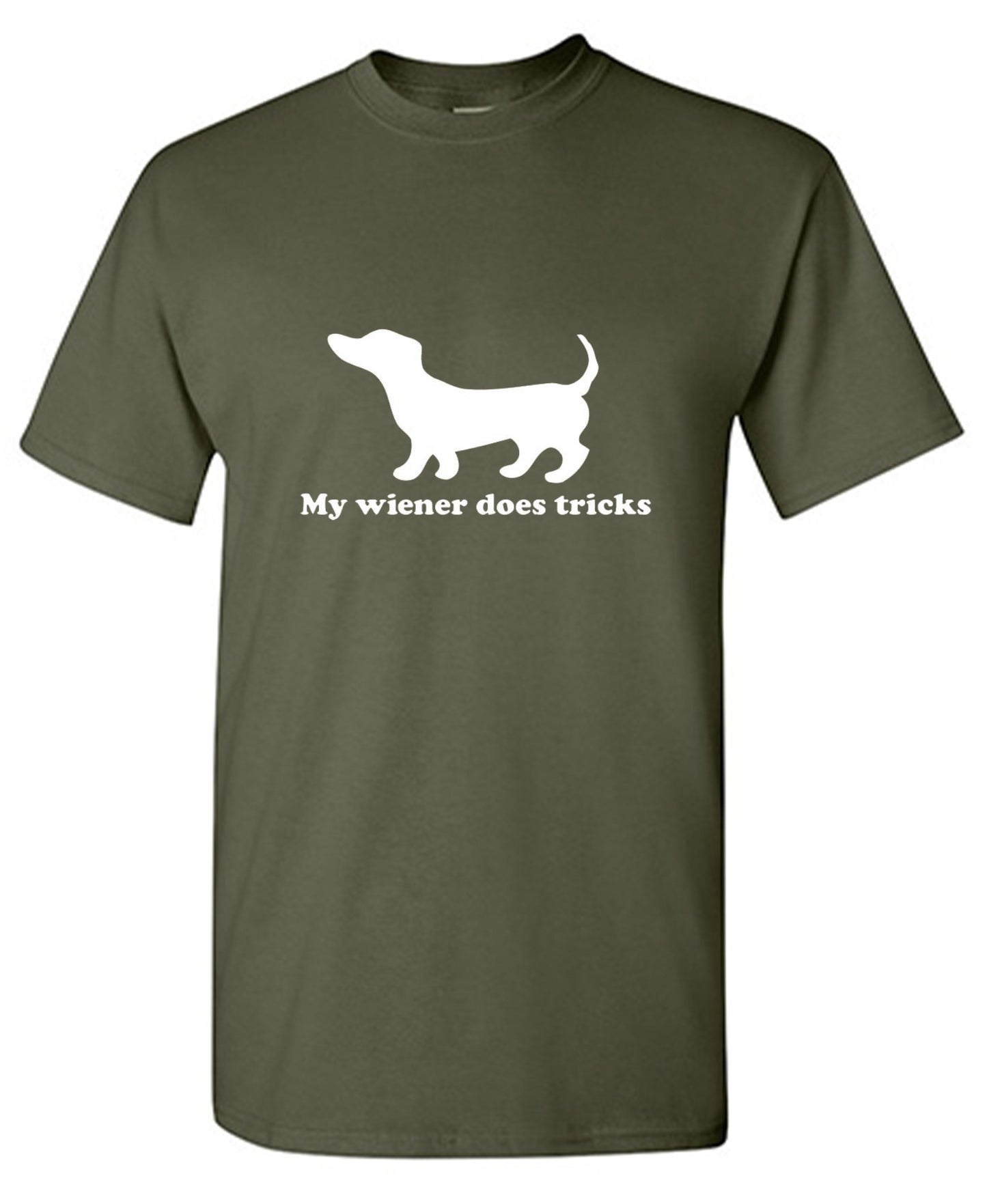 Funny T-Shirts design "My Weiner Does Tricks"