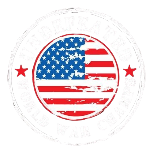 Funny T-Shirts design "Undefeated World War Champs - American Patriotic Shirt"